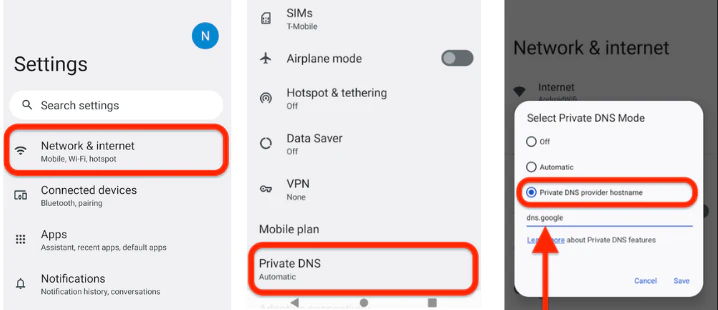 Changing DNS Settings on Android