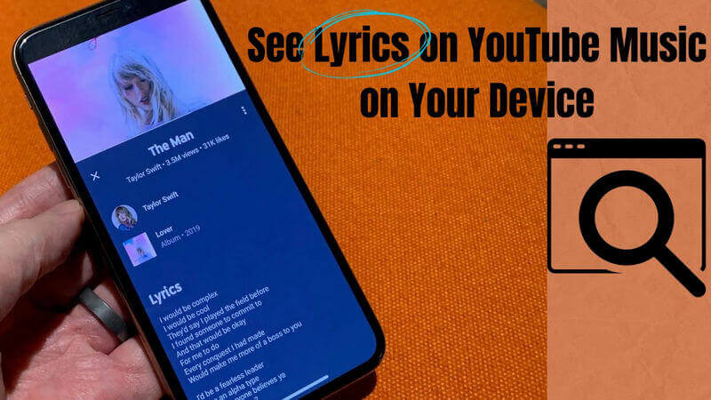 See Lyrics on YouTube Music on your device