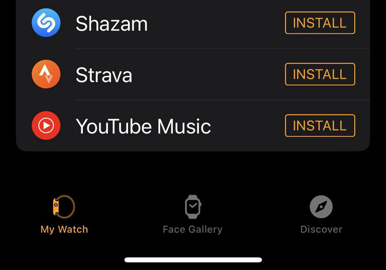 youtube music apple watch install