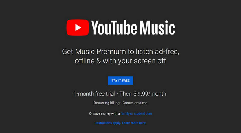 youtube music premium plan