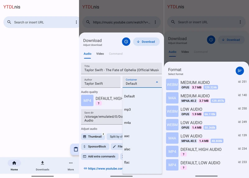 ytdlnis youtube downloader apk for android
