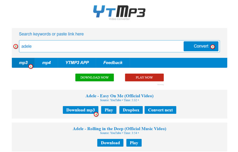 convert youtube music to mp3 with online converter