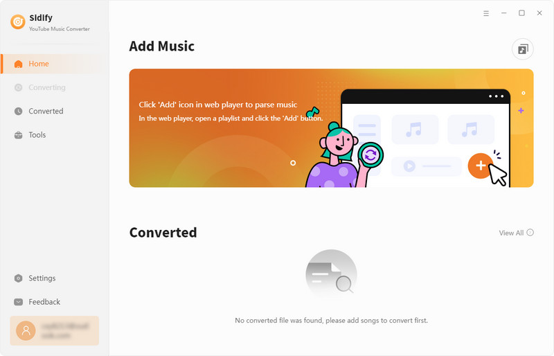 sidify youtube music converter interface