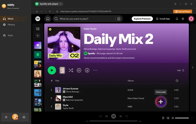Spotify Record Mode