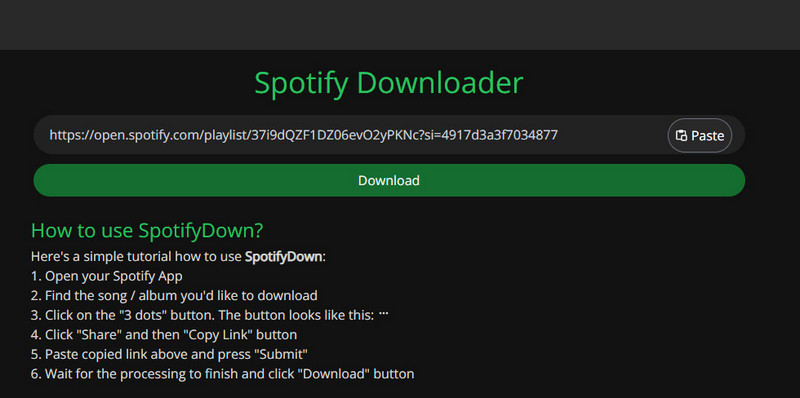 spotifydown step