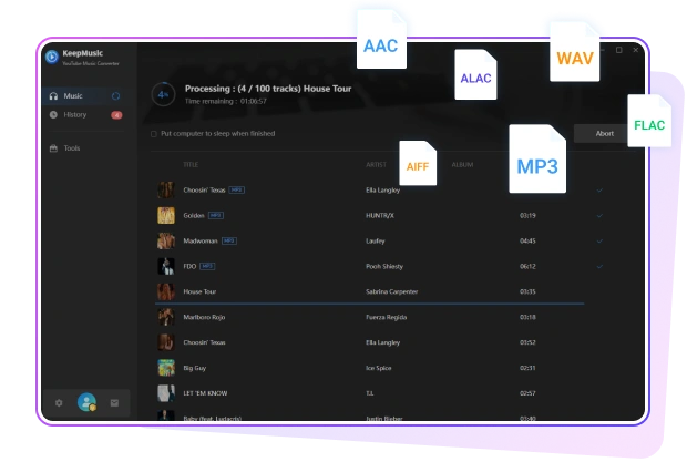 convert youtube music